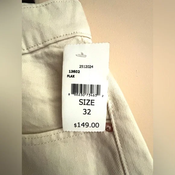 DL1961 Ultra High Rise Taylor Shorts Flax (Vintage) 32 NWT - Picture 9 of 13